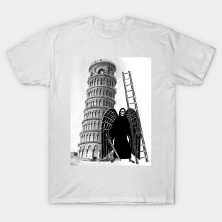 Angel of Death with ladder to the top of the tower T-Shirt